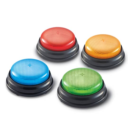 Learning Resources Lights &#x26; Sounds Answer Buzzers, 4ct.
